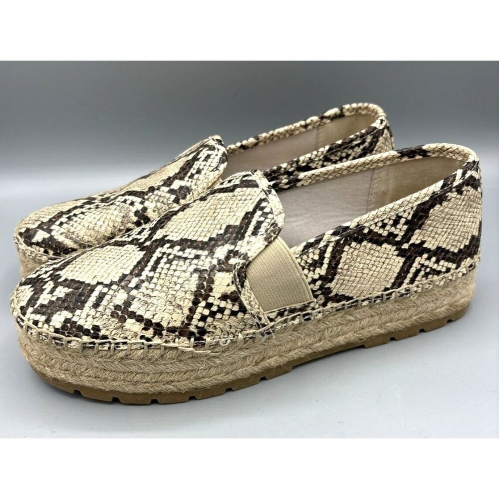 Circus by Sam Edelman Shoes Womens 9 Snakeskin Espadrille Slip On Reptile Casual